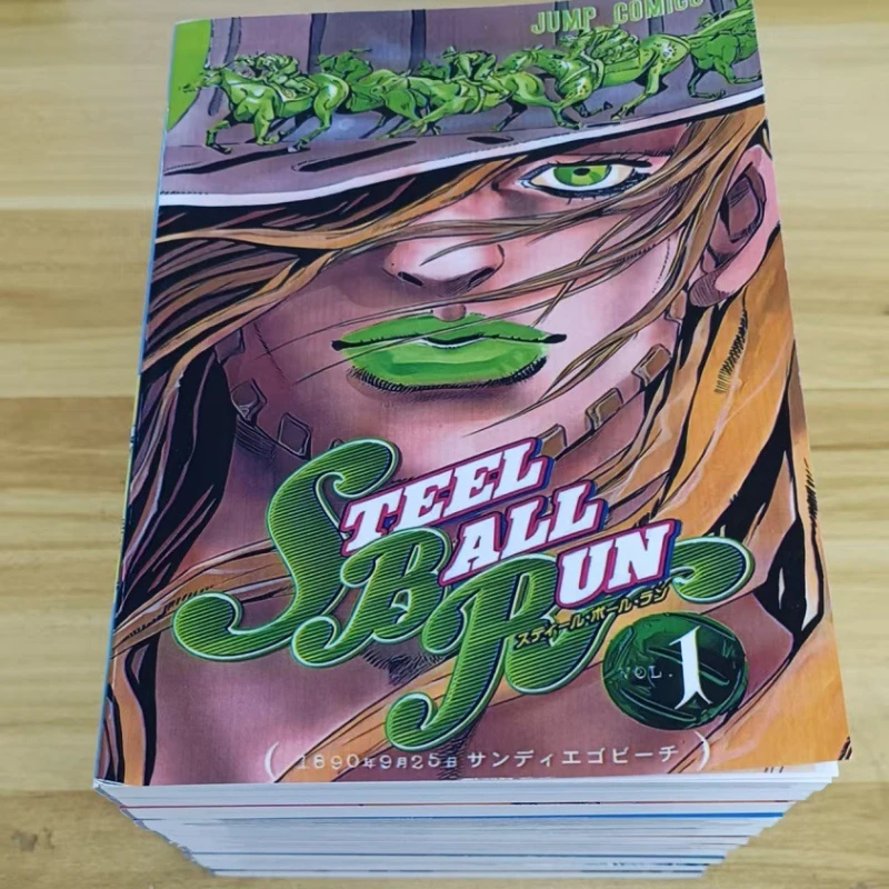 12 Books Steel Ball Run Manga Book JOJO's Bizarre Adventure Part7 Vol.1-12 Japanese Youth Comic Books English Manga Books
12 Books Steel Ball Run Manga Book JOJO's Bizarre Adventure Part7 Vol.1-12 Japanese Youth Comic Books English Manga Books