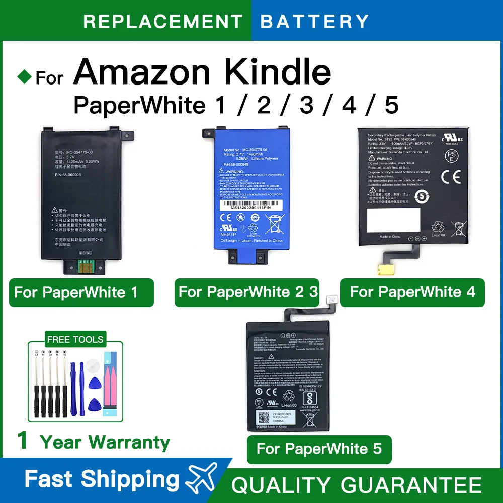 MC-354775-03 MC-354775-05 ST22 ST32 Battery For Amazon Kindle Paper White 1 PaperWhite 2 3 Battery PaperWhite 4 PaperWhite 5
MC-354775-03 MC-354775-05 ST22 ST32 Battery For Amazon Kindle Paper White 1 PaperWhite 2 3 Battery PaperWhite 4 PaperWhite 5