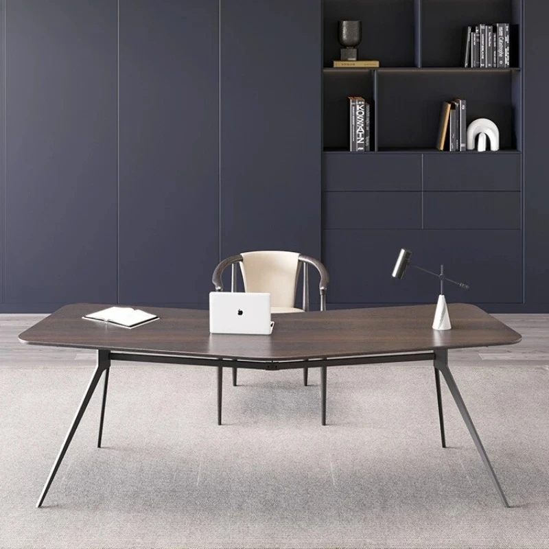Italian desk modern simple office corner solid wood table boss president table
Italian desk modern simple office corner solid wood table boss president table