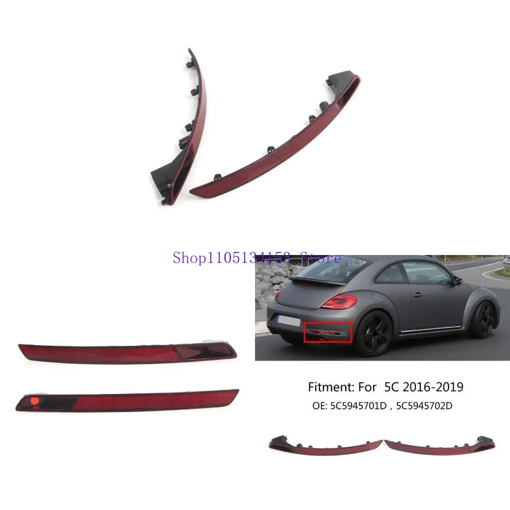 HG89 CAR задний световой отражатель Задний бампер отделка сбоя отражателя отражающие полоски 5C5945701D для 5C 2016-2019 
HG89 CAR задний световой отражатель Задний бампер отделка сбоя отражателя отражающие полоски 5C5945701D для 5C 2016-2019