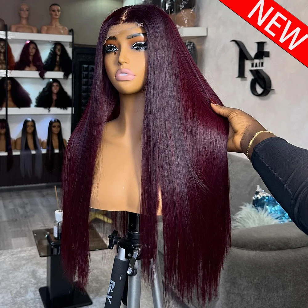 16-36 inch Burgundy Colored 13x4 HD Transparent Lace Frontal Human Hair Wigs Straight Burgundy 360 HD Lace Frontal Wigs 99J Wig
16-36 inch Burgundy Colored 13x4 HD Transparent Lace Frontal Human Hair Wigs Straight Burgundy 360 HD Lace Frontal Wigs 99J Wig