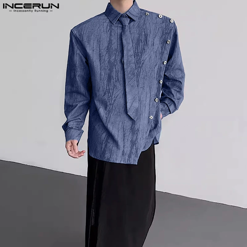 INCERUN Men Shirt Tie Dye Velour Lapel Long Sleeve Button Men Clothing Loose With Tie Streetwear Fashion Casual Shirts Tops
INCERUN Men Shirt Tie Dye Velour Lapel Long Sleeve Button Men Clothing Loose With Tie Streetwear Fashion Casual Shirts Tops