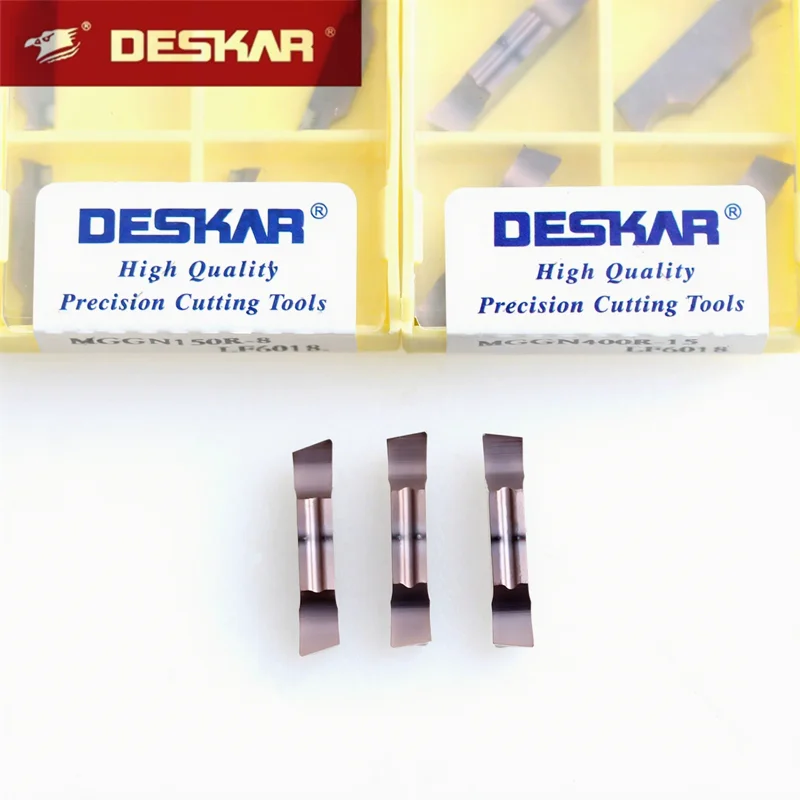 10Pcs Deskar Mggn150 200 250 300 400 500 R-15 L-15 R-8 L-8 Lf6018 Cnc Lathe Cutter Cutting Grooving Carbide Inserts Slotting
10Pcs Deskar Mggn150 200 250 300 400 500 R-15 L-15 R-8 L-8 Lf6018 Cnc Lathe Cutter Cutting Grooving Carbide Inserts Slotting