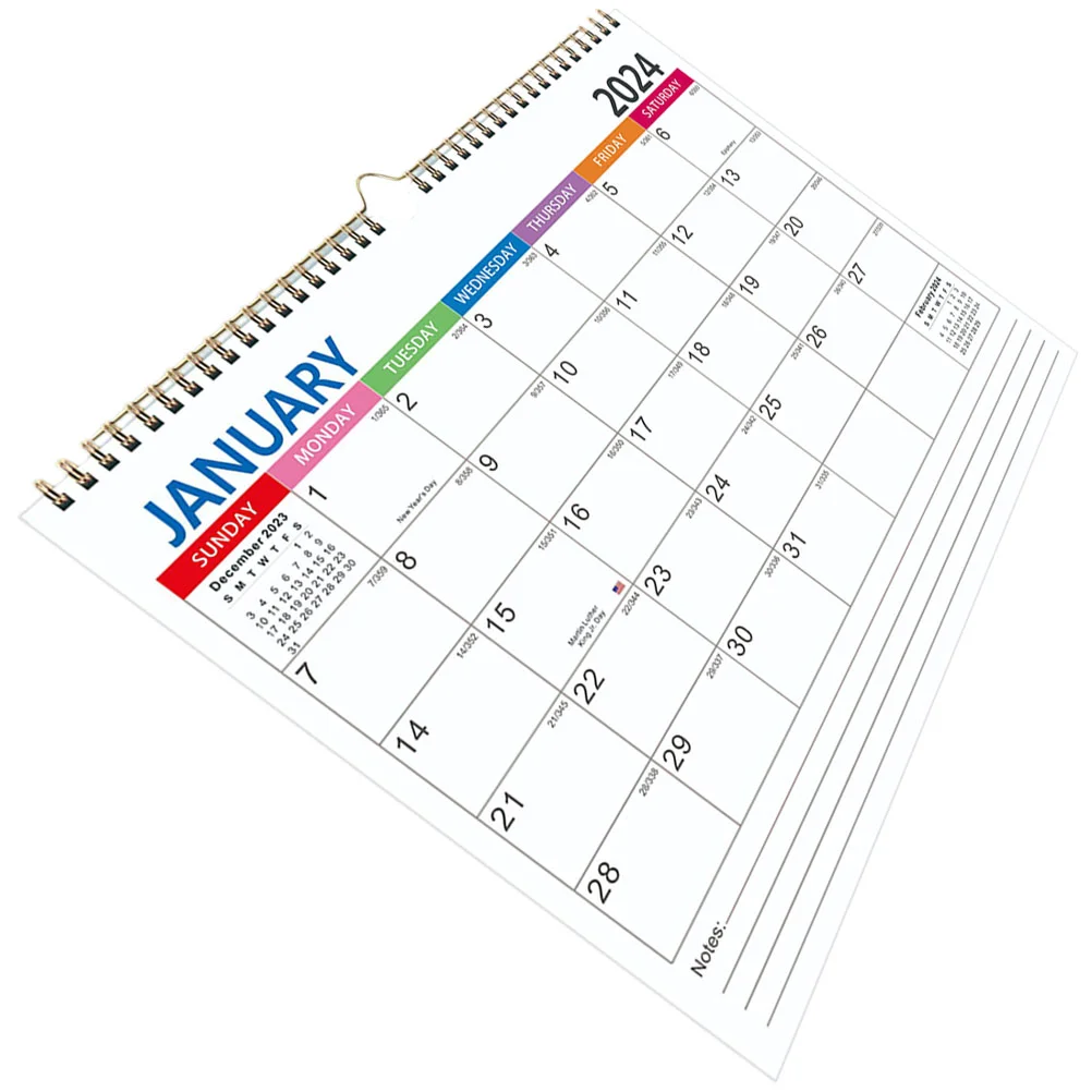 Wall Calendar - Appointment Daily Use Home Hanging Simple Style English Sturdy Paper for Calendars Space-saving
Wall Calendar - Appointment Daily Use Home Hanging Simple Style English Sturdy Paper for Calendars Space-saving