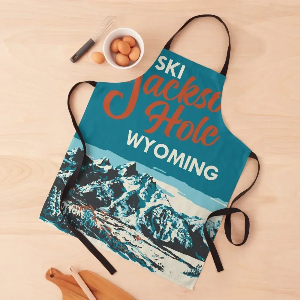 Ski Jackson Hole Wyoming Vintage Ski Poster Apron Beauty painting beauty master Apron
Ski Jackson Hole Wyoming Vintage Ski Poster Apron Beauty painting beauty master Apron