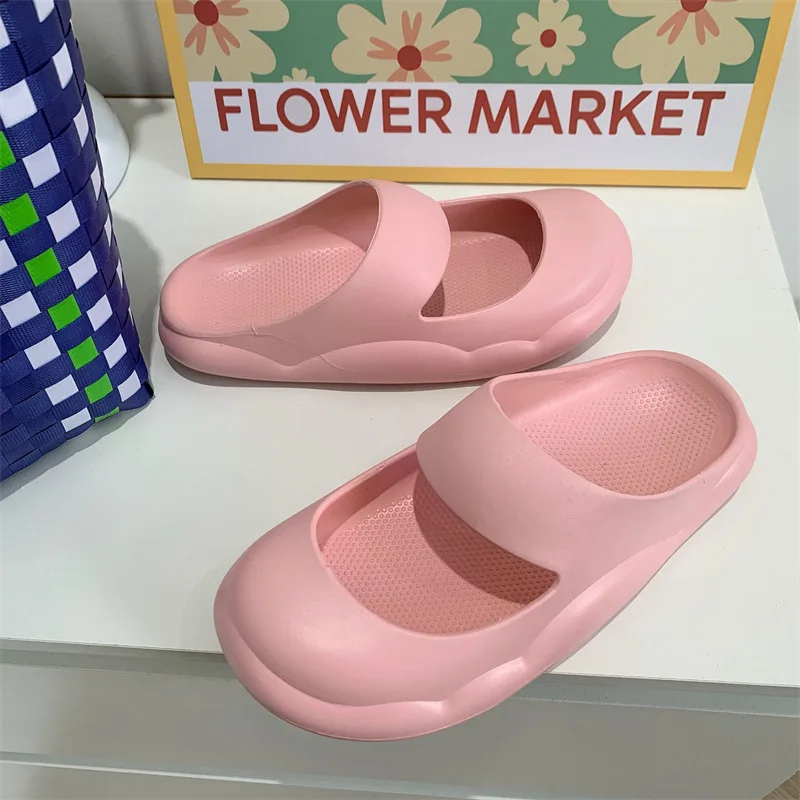 Home Women Thick Bottom Slippers Platform Chunky Heel Living Room Bathroom Slides Non Slip Trend Designer Shoes Ladies Female
Home Women Thick Bottom Slippers Platform Chunky Heel Living Room Bathroom Slides Non Slip Trend Designer Shoes Ladies Female