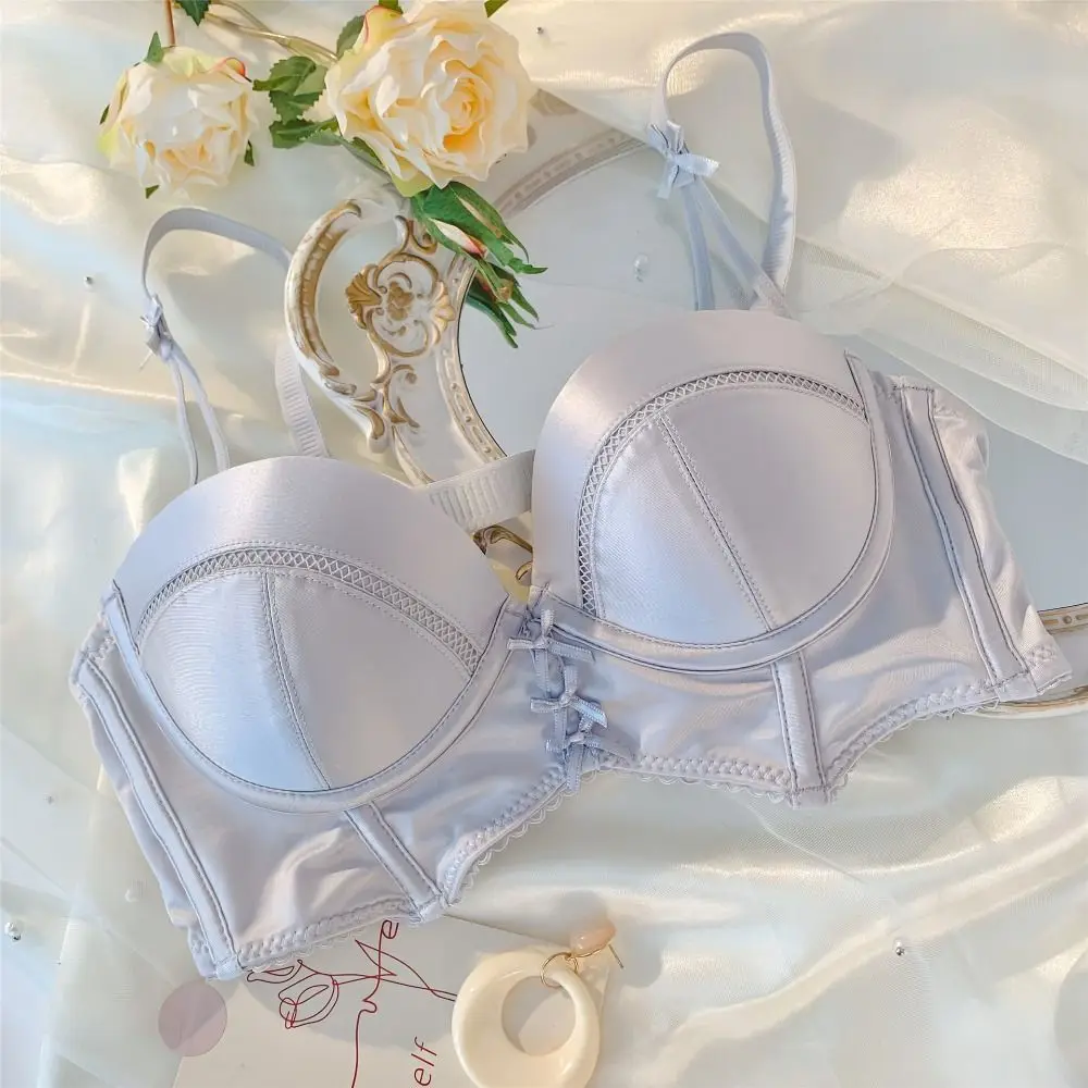 Comfortable Sweet Wireless Deep V Bras Bowknot Close Fitting Push Up Bras Lingerie 3/4 Cup Underwear for Women Daily
Comfortable Sweet Wireless Deep V Bras Bowknot Close Fitting Push Up Bras Lingerie 3/4 Cup Underwear for Women Daily
