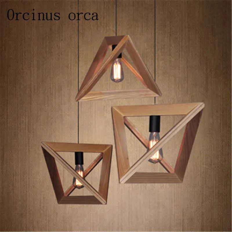 American chandelier restaurant coffee solid wood Nordic retro geometric shape wood frame
American chandelier restaurant coffee solid wood Nordic retro geometric shape wood frame