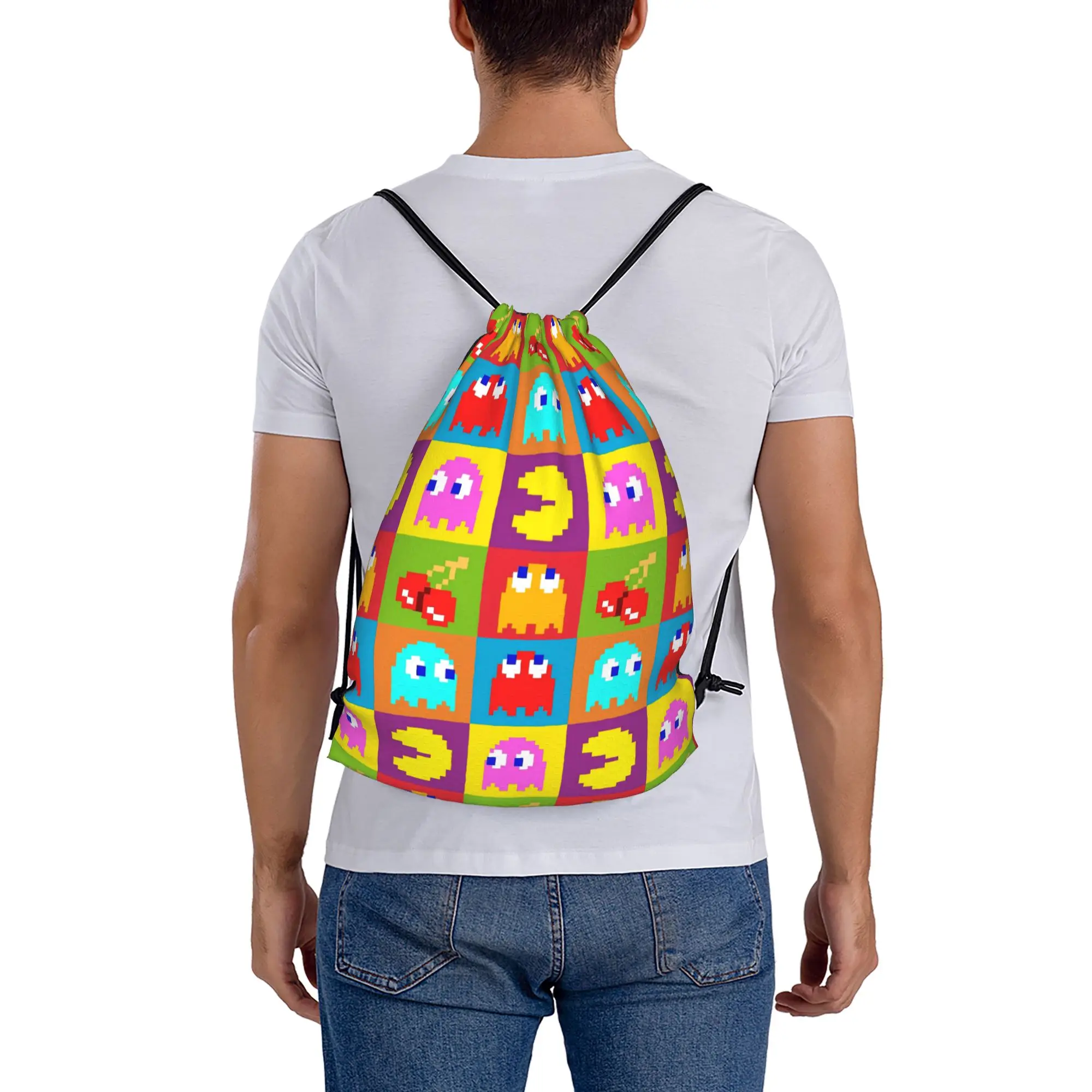 Pac Man 4 BANDAI Портативный спортивный рюкзак на шнурках, рюкзак для езды на велосипеде, сумка-мешок для обуви для спортзала
Pac Man 4 BANDAI Портативный спортивный рюкзак на шнурках, рюкзак для езды на велосипеде, сумка-мешок для обуви для спортзала