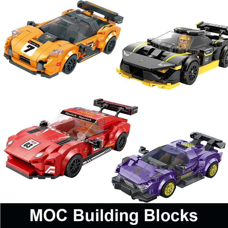 Racing Series Building Blocks Model Sports Car Small Particle Assembly MOC Brick Ornaments Toys for Kids Bithday Gifts
Racing Series Building Blocks Model Sports Car Small Particle Assembly MOC Brick Ornaments Toys for Kids Bithday Gifts