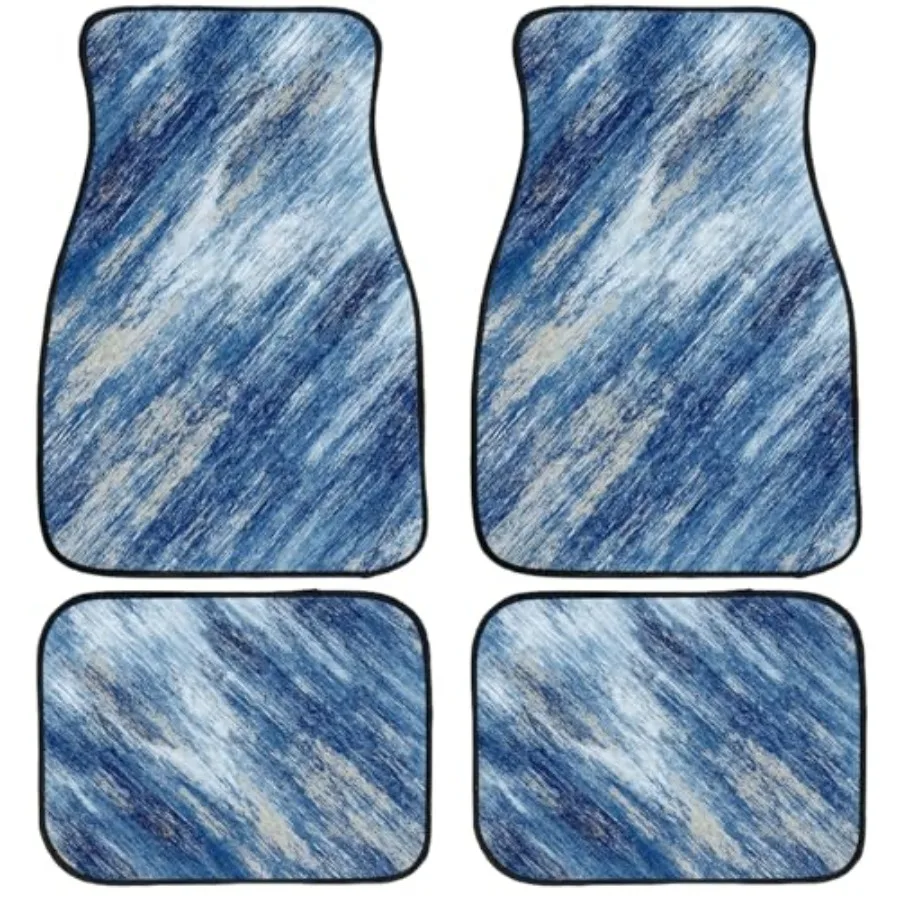Abstract Car Floor Mats Set of 4 Blue White Modern Automotive Foot Mats Rugs Carpet for Car Non-Slip Auto Car Accessories Unive
Abstract Car Floor Mats Set of 4 Blue White Modern Automotive Foot Mats Rugs Carpet for Car Non-Slip Auto Car Accessories Unive