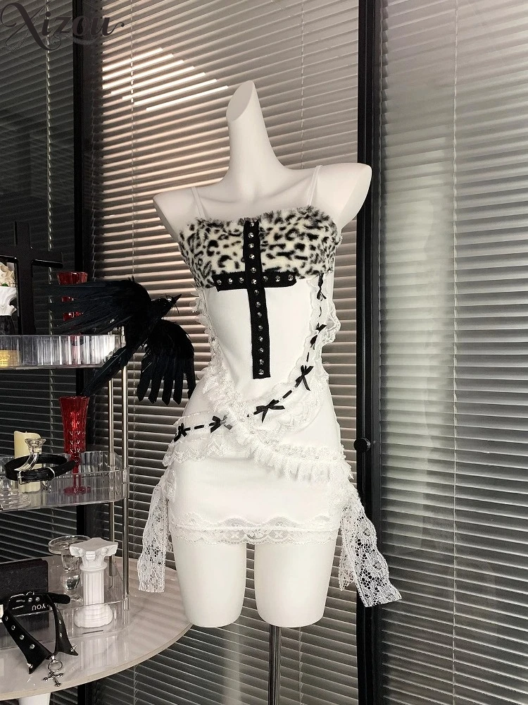 2025 Y2K Hottie Dress Cross Punk Leopard Lace Bodycon High Waist Harajuku Gothic Mini Bow Vintage Sexy Street Women Neck Ring
2025 Y2K Hottie Dress Cross Punk Leopard Lace Bodycon High Waist Harajuku Gothic Mini Bow Vintage Sexy Street Women Neck Ring