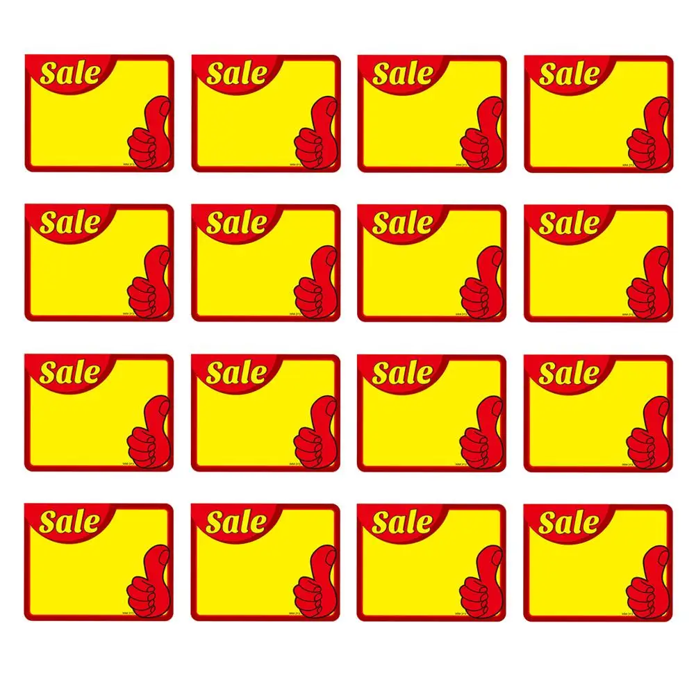 50 Pcs Price Tags White Card Sale Labels Paper Material Promotional Signs Advertising Stickers Folder Labels
50 Pcs Price Tags White Card Sale Labels Paper Material Promotional Signs Advertising Stickers Folder Labels
