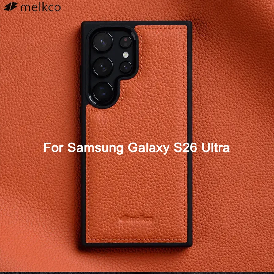 Melkco 100% Genuine Leather Case for Samsung Galaxy S26 Ultra Plus S26+ Premium Luxury Cover Cowhide Business Phone Back Cases
Melkco 100% Genuine Leather Case for Samsung Galaxy S26 Ultra Plus S26+ Premium Luxury Cover Cowhide Business Phone Back Cases