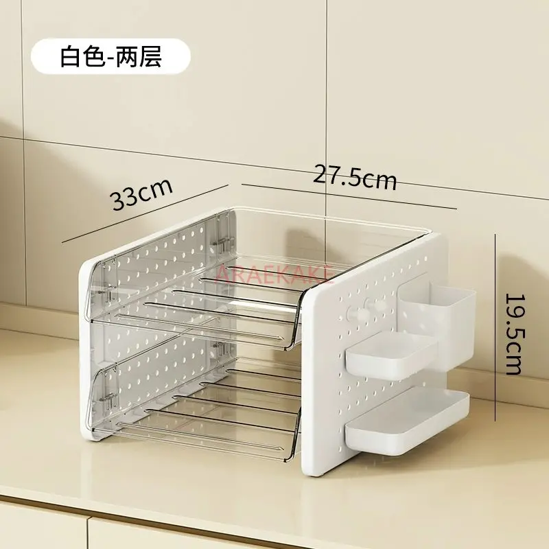 1pcs Cave board cup storage shelf, double-layer tea cup holder, tea set drain tray, household desktop drain cup
1pcs Cave board cup storage shelf, double-layer tea cup holder, tea set drain tray, household desktop drain cup