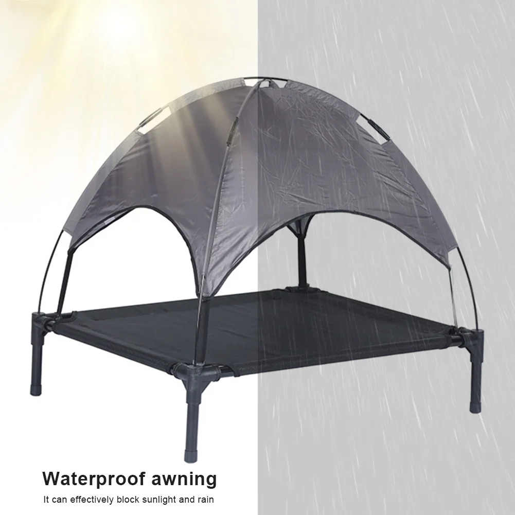 Elevated Dog Bed with Canopy Portable Outdoor Dog Bed with Shade Waterproof Dog Cooling Bed Breathable for Beach Poolside
Elevated Dog Bed with Canopy Portable Outdoor Dog Bed with Shade Waterproof Dog Cooling Bed Breathable for Beach Poolside
