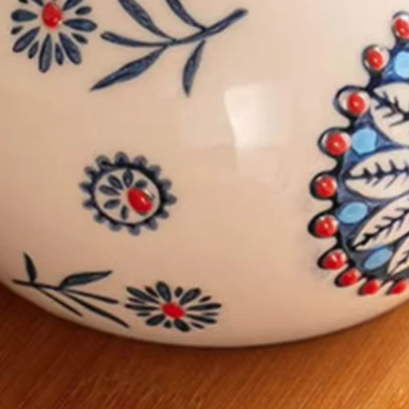 Ceramic Spice Jar Ceramic Rooster Cookie Jar with Lid Spoon 400ml Floral Spice Container for Kitchen Storage Salt Sugar Pepper
Ceramic Spice Jar Ceramic Rooster Cookie Jar with Lid Spoon 400ml Floral Spice Container for Kitchen Storage Salt Sugar Pepper