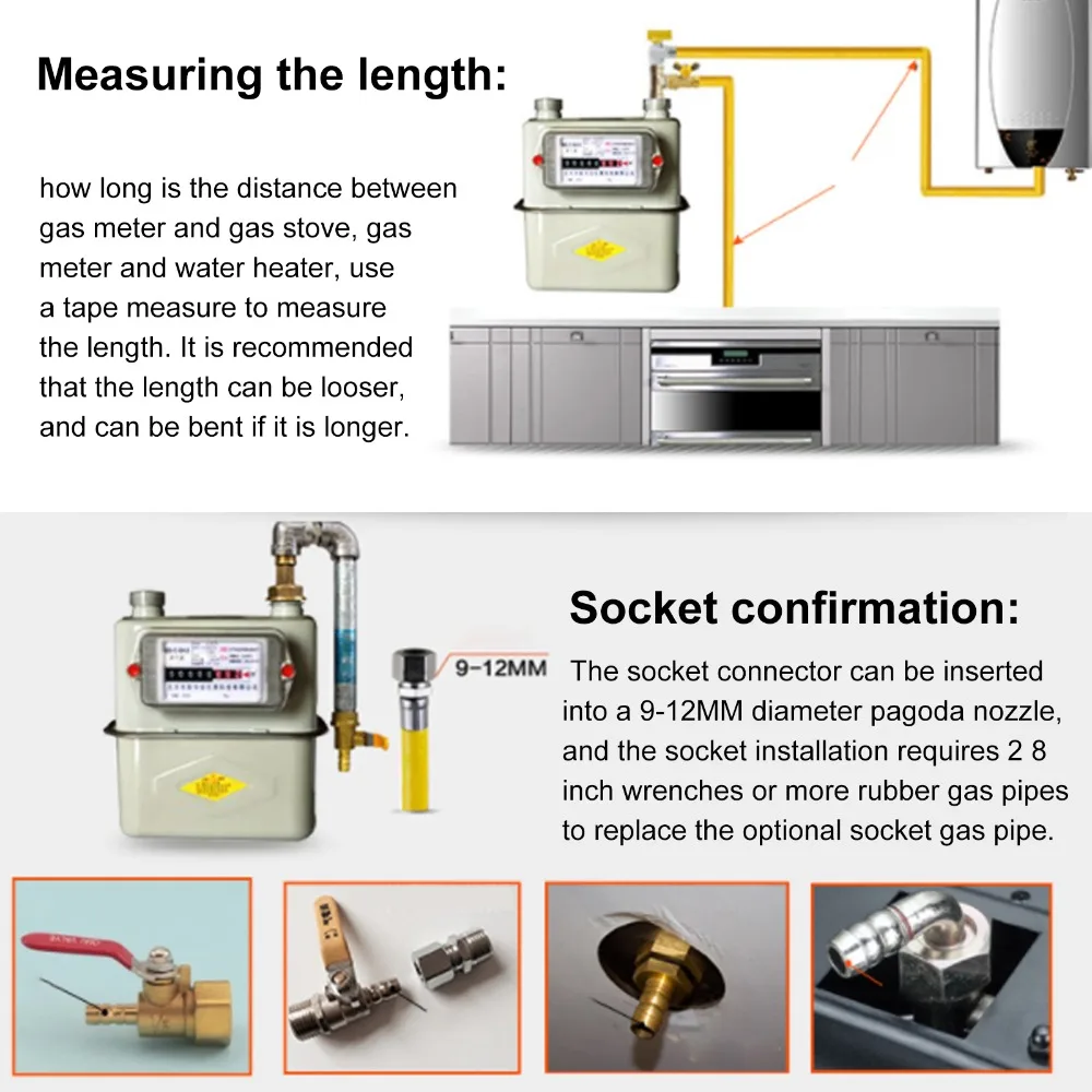 304 Stainless Steel Gas Hose Flexible Braided, Yellow Gas Line Connector Double Plug End Straight Pipe Stove Gas Line
304 Stainless Steel Gas Hose Flexible Braided, Yellow Gas Line Connector Double Plug End Straight Pipe Stove Gas Line