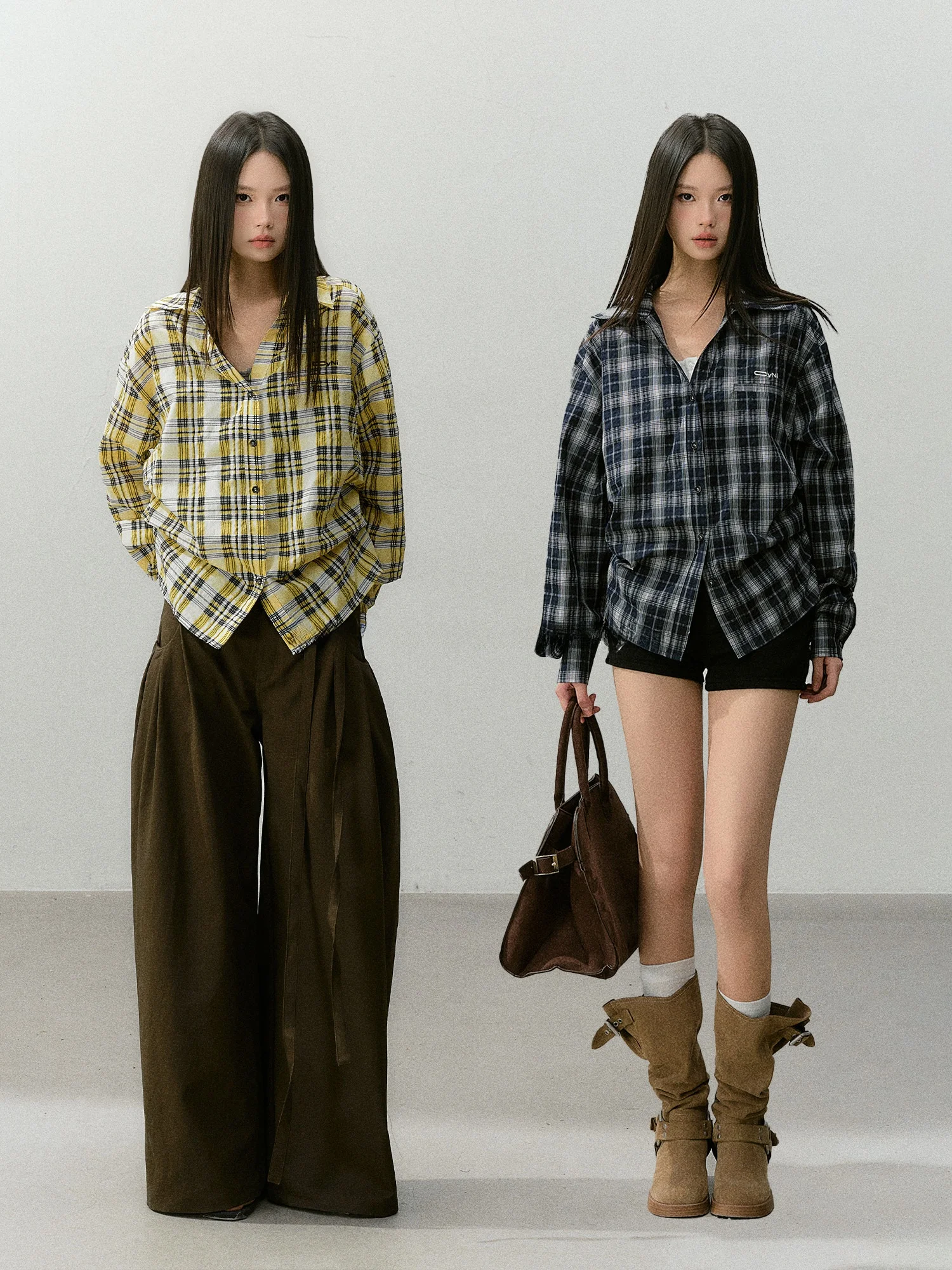 Classic Retro Plaid Long Sleeve Shirt Waist Cinched Loose Fit Women's Comfortable Breathable Cotton Polyester Blend Shirt
Classic Retro Plaid Long Sleeve Shirt Waist Cinched Loose Fit Women's Comfortable Breathable Cotton Polyester Blend Shirt