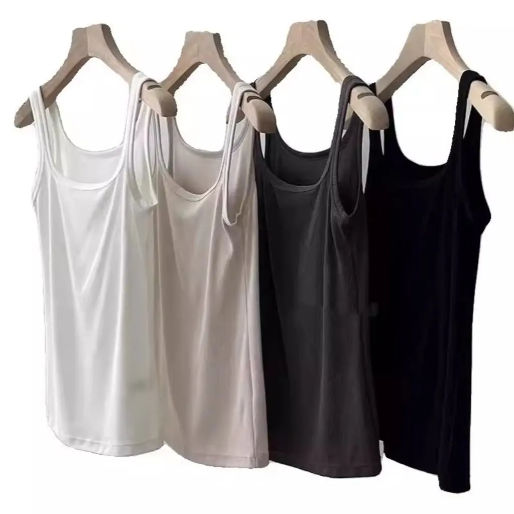 Silk Long Staple Cotton Blended Thread Texture Small Vest Sling Smooth Waxy Breathable Inner F032207 Women's Fashion Top
Silk Long Staple Cotton Blended Thread Texture Small Vest Sling Smooth Waxy Breathable Inner F032207 Women's Fashion Top