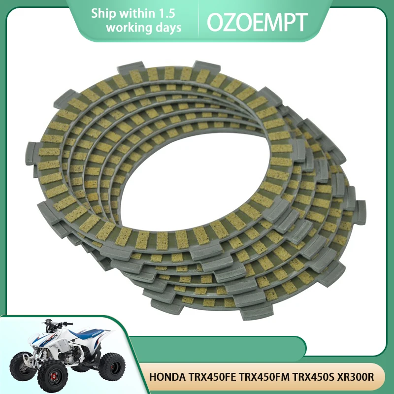 Фибрирующая пластина сцепления OZOEMPT, подходит для HONDA TRX450FE TRX450FM TRX450S XR300R
Фибрирующая пластина сцепления OZOEMPT, подходит для HONDA TRX450FE TRX450FM TRX450S XR300R