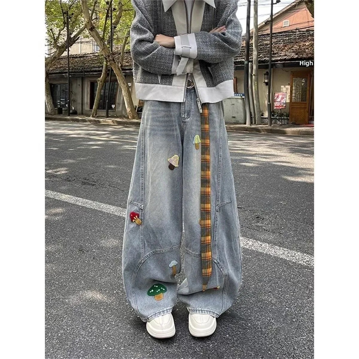 American Cartoon Towel Embroidery Loose Wide Leg Jeans Men's Spring Autumn Trendy Vintage Design Washed Casual Cotton Jeans
American Cartoon Towel Embroidery Loose Wide Leg Jeans Men's Spring Autumn Trendy Vintage Design Washed Casual Cotton Jeans