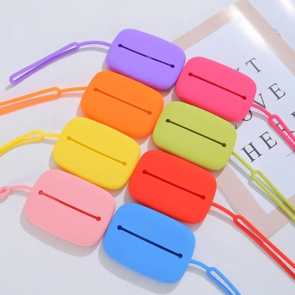 Pure Color Silicone Card Holder Small Card Case With Lanyard Simple Coin Purse Handbag Credit Card Holder Key Case Outdoor
Pure Color Silicone Card Holder Small Card Case With Lanyard Simple Coin Purse Handbag Credit Card Holder Key Case Outdoor