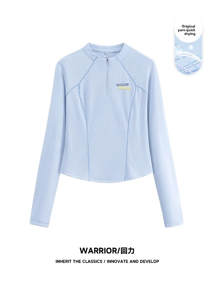 Women's Slim Fit Long Sve T-irt Stand Collar Fitn Sportswear Qui Dry Cool Feeling Autumn Outerwear Resistance Training
Women's Slim Fit Long Sve T-irt Stand Collar Fitn Sportswear Qui Dry Cool Feeling Autumn Outerwear Resistance Training