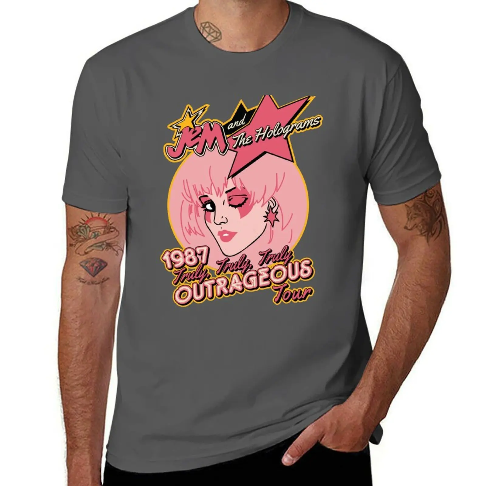 Jem and The Holograms Tour T-Shirt mens graphic t shirts t shirts for man cotton soft T-Shirt
Jem and The Holograms Tour T-Shirt mens graphic t shirts t shirts for man cotton soft T-Shirt