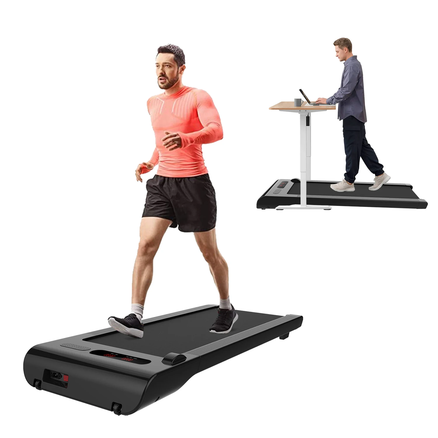 2-in-1 Under Desk Treadmill for Office/Home, Space Saving with Mat & Remote Control.
2-in-1 Under Desk Treadmill for Office/Home, Space Saving with Mat & Remote Control.