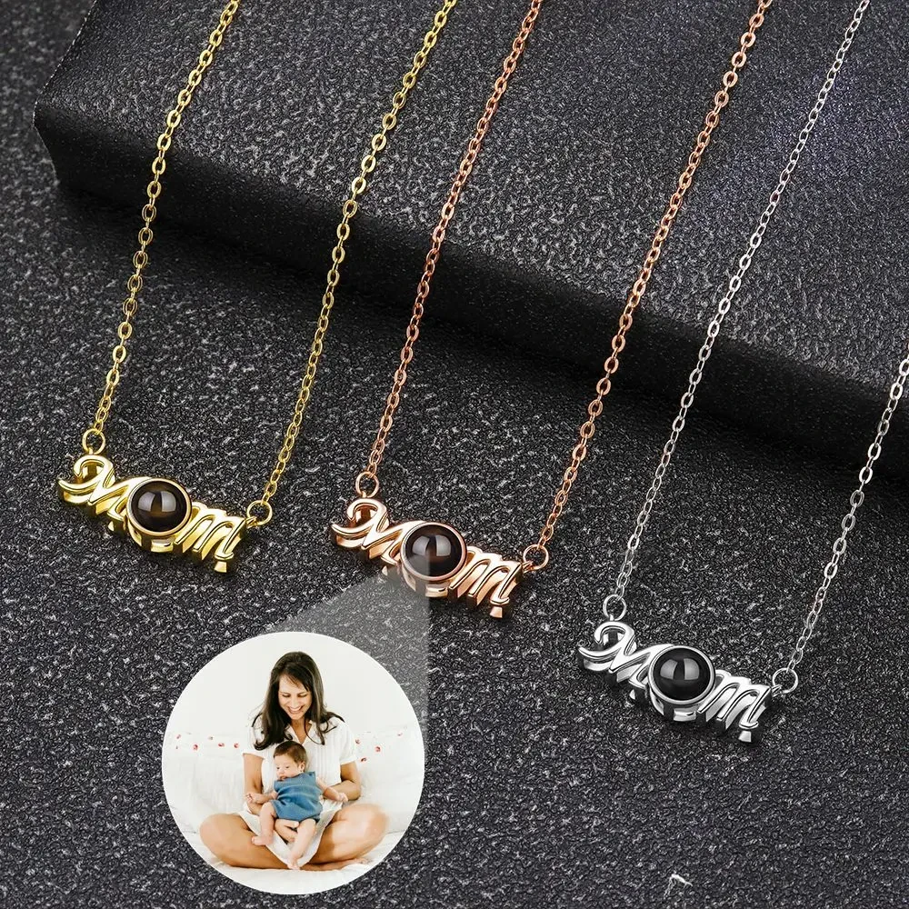Twinkling Custom Photo Projection Photo Necklace for Women Mom Letter Pendant Necklace Mother's Day Jewelry Wife Lover Gift
Twinkling Custom Photo Projection Photo Necklace for Women Mom Letter Pendant Necklace Mother's Day Jewelry Wife Lover Gift