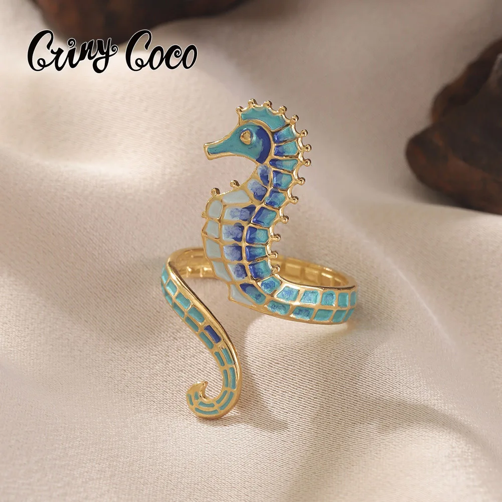 Cring Coco Sea Star Seahorse Ring Stainless Steel Casual Simple Elegant Ring Fashion Women's Party Jewelry Gift 2026 New Edition
Cring Coco Sea Star Seahorse Ring Stainless Steel Casual Simple Elegant Ring Fashion Women's Party Jewelry Gift 2026 New Edition