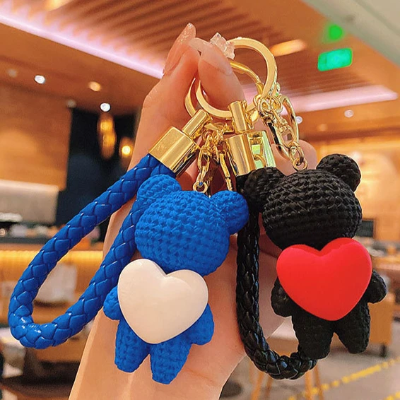 Lovely Bear Keychain Cute Bear Fashion Keychain Couple Gift Women Bag Phone Doll Pendant Car Keyring Figure DIY Jewelry Trinket
Lovely Bear Keychain Cute Bear Fashion Keychain Couple Gift Women Bag Phone Doll Pendant Car Keyring Figure DIY Jewelry Trinket