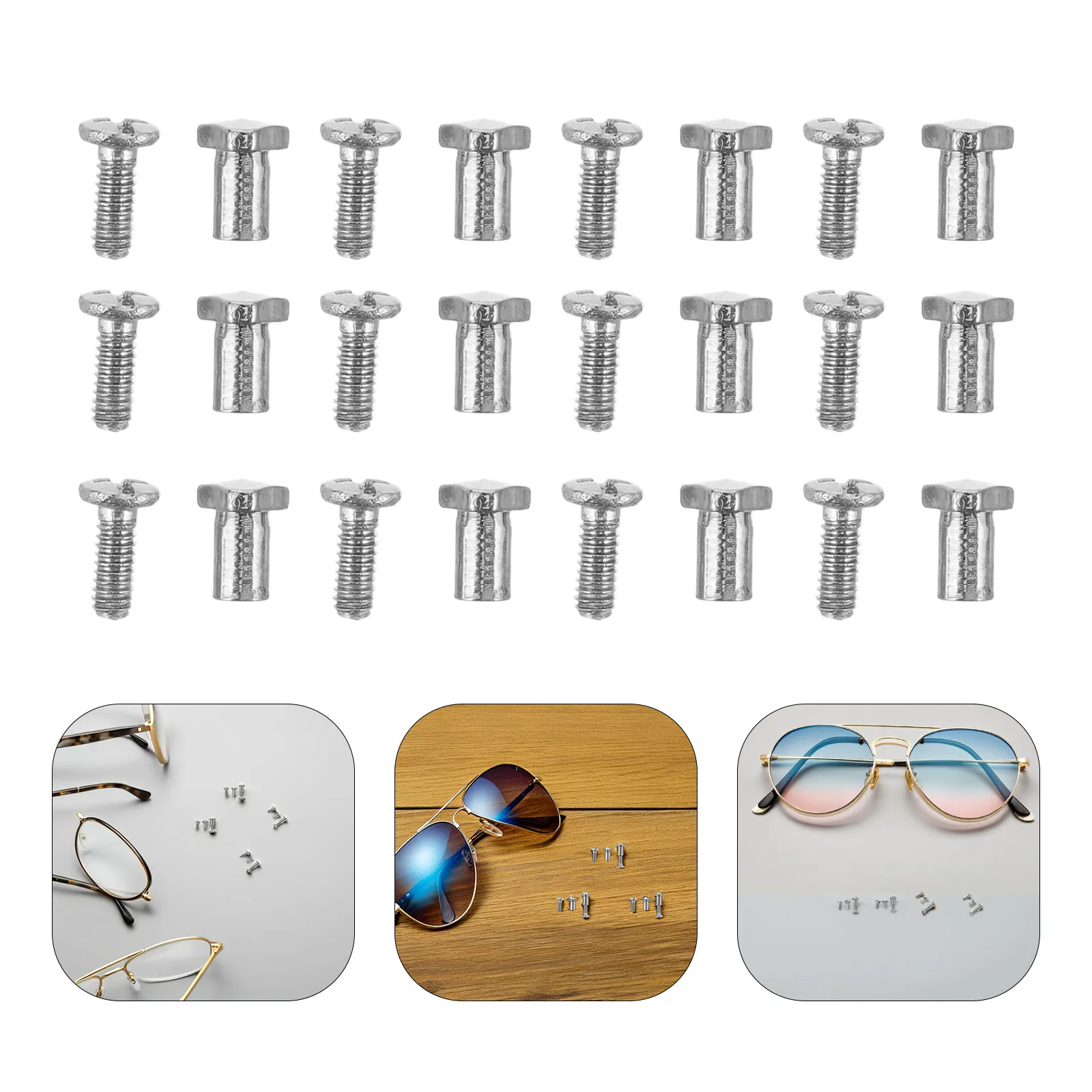 60Pairs Eyeglass Repair Tools Kit Compact Precision Screws Nuts Glasses Frame Fixing Parts Rimless Sunglasses Repair Maintenance
60Pairs Eyeglass Repair Tools Kit Compact Precision Screws Nuts Glasses Frame Fixing Parts Rimless Sunglasses Repair Maintenance