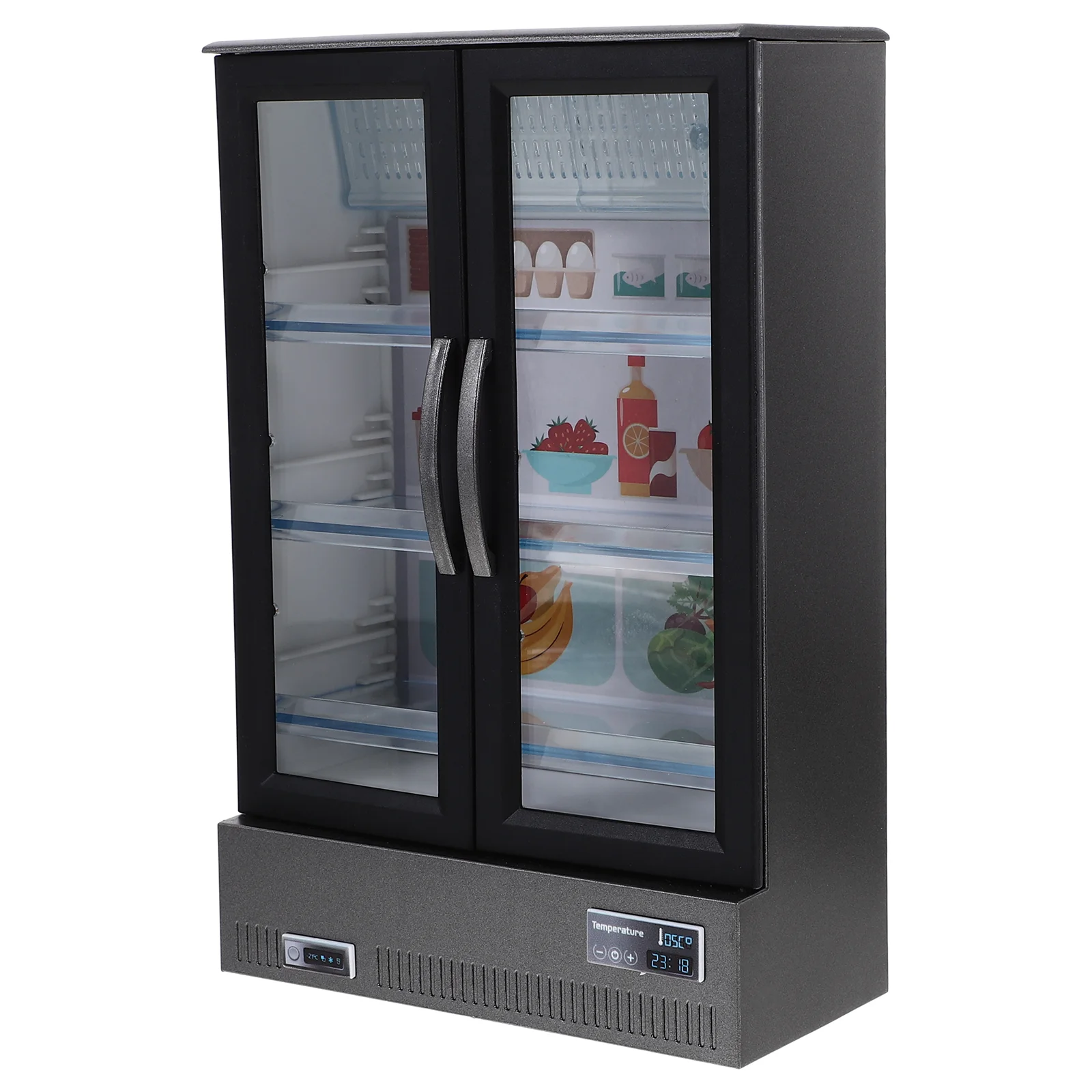 House Mini Double Door Refrigerator Model Store Supermarket Scene Ornaments (Silver) 1pc Freezer Toy Fridge Play Freezers
House Mini Double Door Refrigerator Model Store Supermarket Scene Ornaments (Silver) 1pc Freezer Toy Fridge Play Freezers