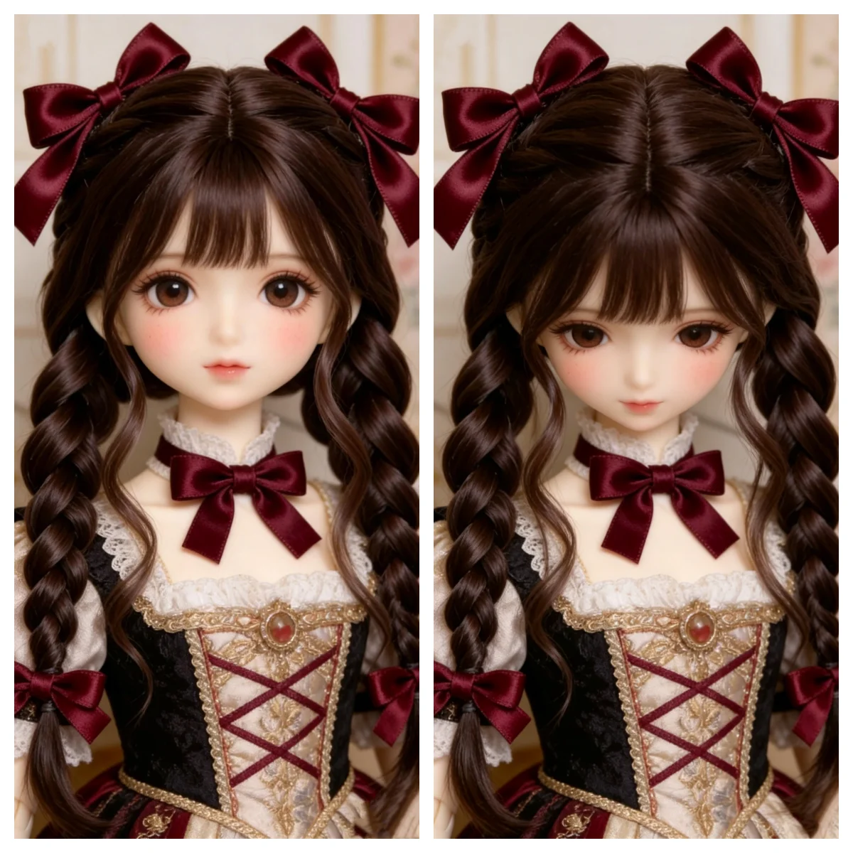 Wigs deep brown doll wig doll accessories, BJD wig 1/3 1/4 1/6 doll hair free shipping
Wigs deep brown doll wig doll accessories, BJD wig 1/3 1/4 1/6 doll hair free shipping
