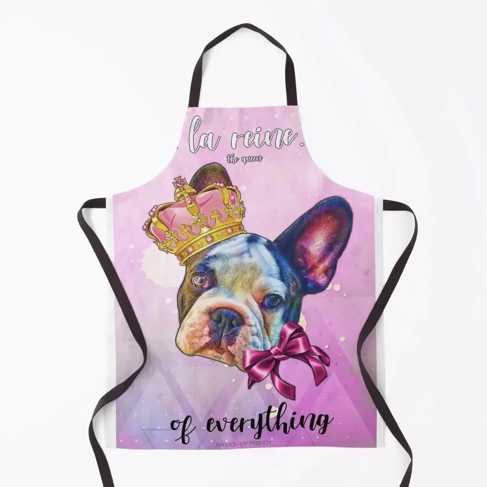 la reine the queen Apron work ladies Funny men's barbecue Kitchen Household Items Apron 
la reine the queen Apron work ladies Funny men's barbecue Kitchen Household Items Apron