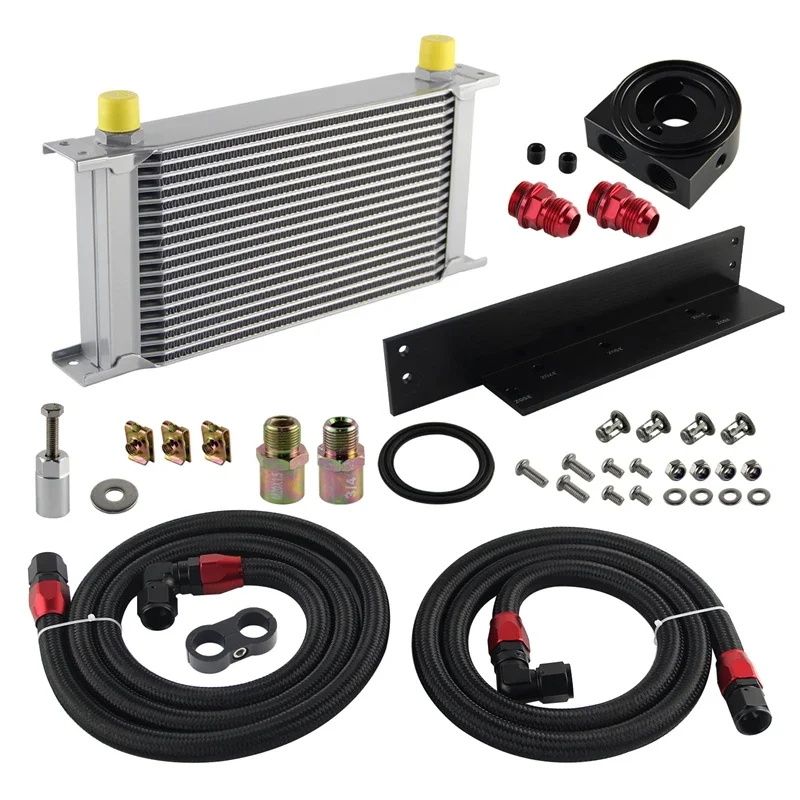 19 Row Bolt on Oil Cooler Kit Fits for Fairlady 2003-2008 350Z VQ35 / 2009-2017 370Z VQ37 Black / Silver
19 Row Bolt on Oil Cooler Kit Fits for Fairlady 2003-2008 350Z VQ35 / 2009-2017 370Z VQ37 Black / Silver