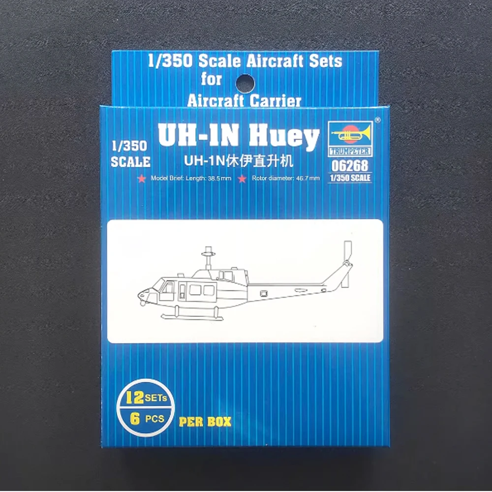Trumpeter 06268, масштаб 1:350, США UH1N UH-1N Huey, вертолет, военная пластиковая сборная модель, комплект, строительная игрушка
Trumpeter 06268, масштаб 1:350, США UH1N UH-1N Huey, вертолет, военная пластиковая сборная модель, комплект, строительная игрушка