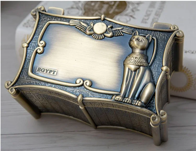 Ancient Egyptian Luxury Jewelry Box Zinc Alloy Ring Necklace Dressing Table Storage Box Antique Collection Jewelry Organizer
Ancient Egyptian Luxury Jewelry Box Zinc Alloy Ring Necklace Dressing Table Storage Box Antique Collection Jewelry Organizer