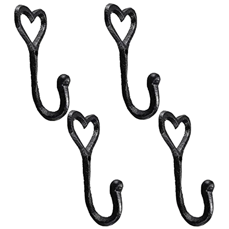 4Pcs Iron Decorative Vintage Hat Bedroom Home Wall Mounted Holder Black Hanger Heart Shape Coat Storage Hook Door
4Pcs Iron Decorative Vintage Hat Bedroom Home Wall Mounted Holder Black Hanger Heart Shape Coat Storage Hook Door