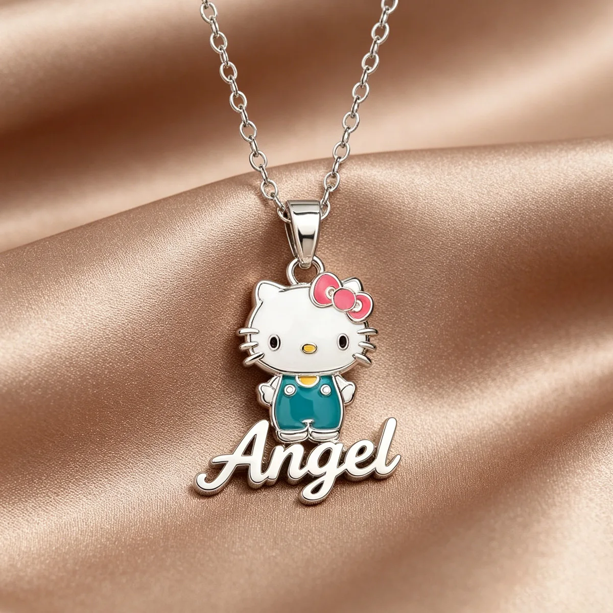 Custom Blue Oil Drop Hello Kitty Name Necklace For Women Stainless Steel Letter Necklace Summer Beach Party Jewelry Gifts
Custom Blue Oil Drop Hello Kitty Name Necklace For Women Stainless Steel Letter Necklace Summer Beach Party Jewelry Gifts