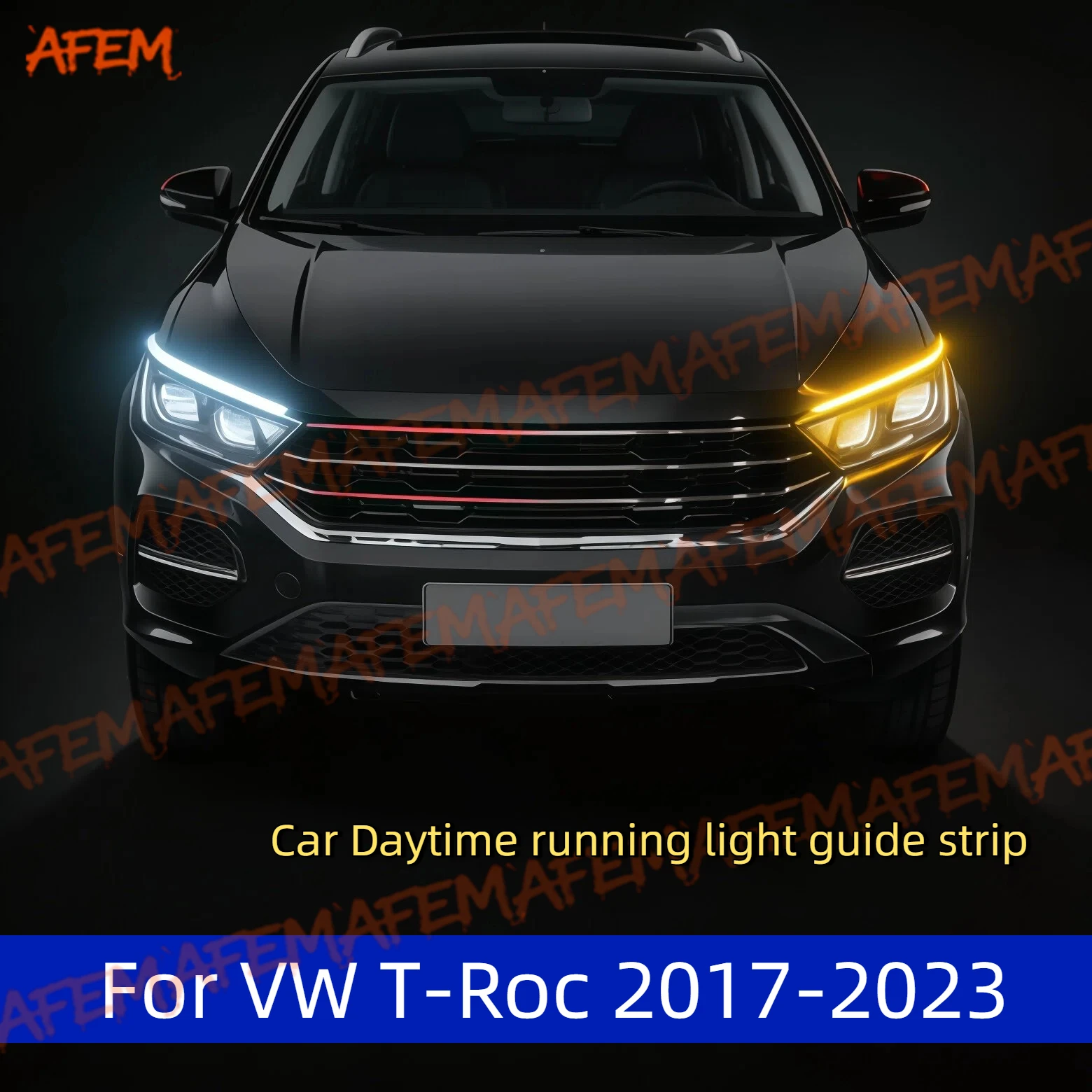 12V For VW T-Roc 2017-2023 Car DRL Daytime Running Light Start Scan Style Sequential Flowing Turn Signal Light Ultra-Thin LED
12V For VW T-Roc 2017-2023 Car DRL Daytime Running Light Start Scan Style Sequential Flowing Turn Signal Light Ultra-Thin LED