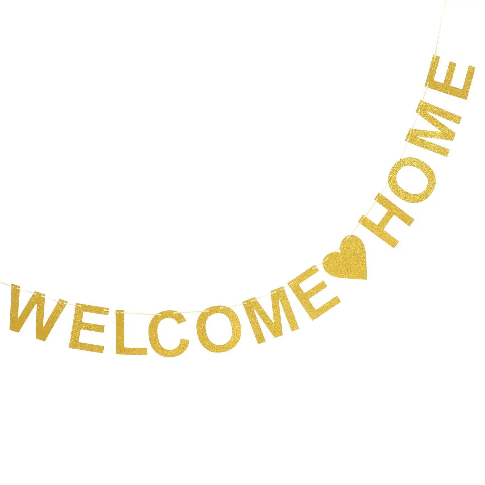 Welcome Home Banner Golden Confetti Pull Flags Elegant Decorations Party Scene Layout Lightweight Compact Hanging Ornaments
Welcome Home Banner Golden Confetti Pull Flags Elegant Decorations Party Scene Layout Lightweight Compact Hanging Ornaments