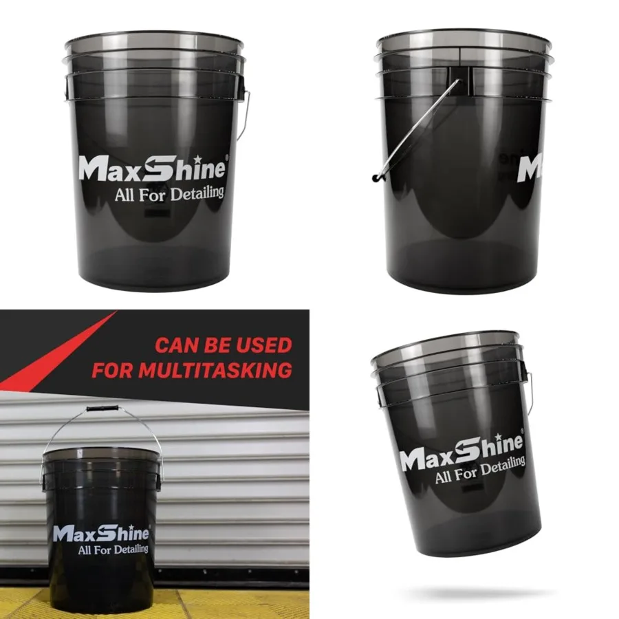 5 Gallon Universal Detailing Bucket Black Car Wash Bucket for Scratch-Free Washing, Auto Detailing Garage Storage Holds Soap, F
5 Gallon Universal Detailing Bucket Black Car Wash Bucket for Scratch-Free Washing, Auto Detailing Garage Storage Holds Soap, F