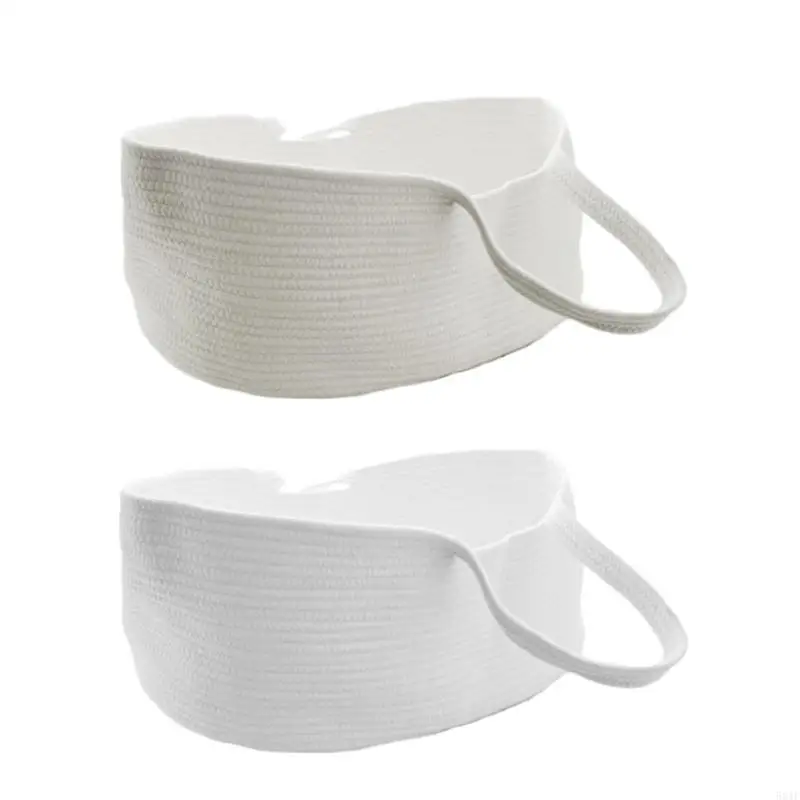 581F Portable Baby Moses Basket for Carrier Cotton Rope Woven Crib Newborn Sleeping Bed Cradle Bassinet Nursery Decor
581F Portable Baby Moses Basket for Carrier Cotton Rope Woven Crib Newborn Sleeping Bed Cradle Bassinet Nursery Decor