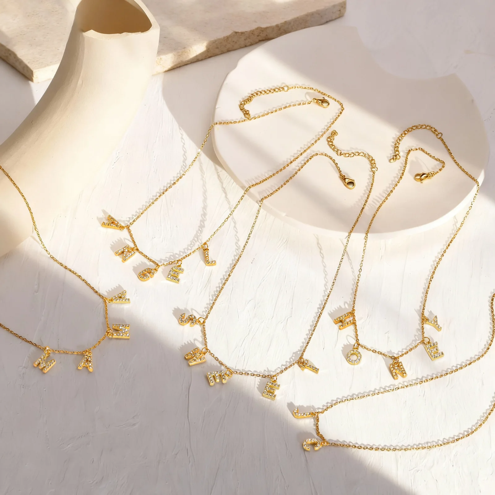 Christmas Gift, Personalized Initial Necklaces for Women,Custom Name Necklace with Zircon, A-Z Pendant Letter Charm Necklaces
Christmas Gift, Personalized Initial Necklaces for Women,Custom Name Necklace with Zircon, A-Z Pendant Letter Charm Necklaces