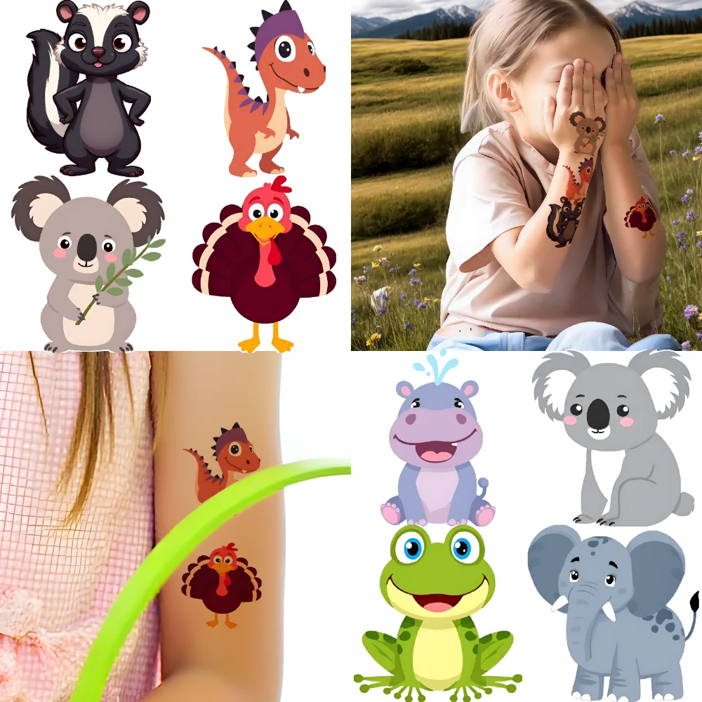 63pcs Temporary Tattoo Dinosaur Stickers Cartoon Decorative Stickers Temporary Tattoo Stickers For Shoulders Boys Cheeks 
63pcs Temporary Tattoo Dinosaur Stickers Cartoon Decorative Stickers Temporary Tattoo Stickers For Shoulders Boys Cheeks