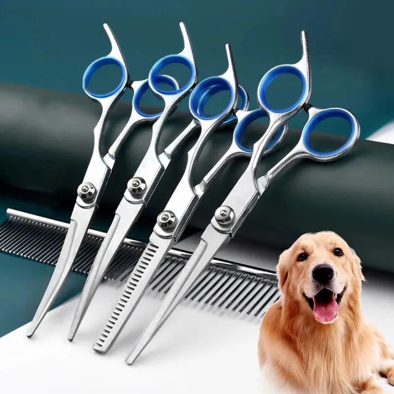 Pet Professional Hairdressing Scissors Stainless Steel Dog Beauty Scissors Set Hair Cutting Shears for Dogs Grooming Accessories
Pet Professional Hairdressing Scissors Stainless Steel Dog Beauty Scissors Set Hair Cutting Shears for Dogs Grooming Accessories