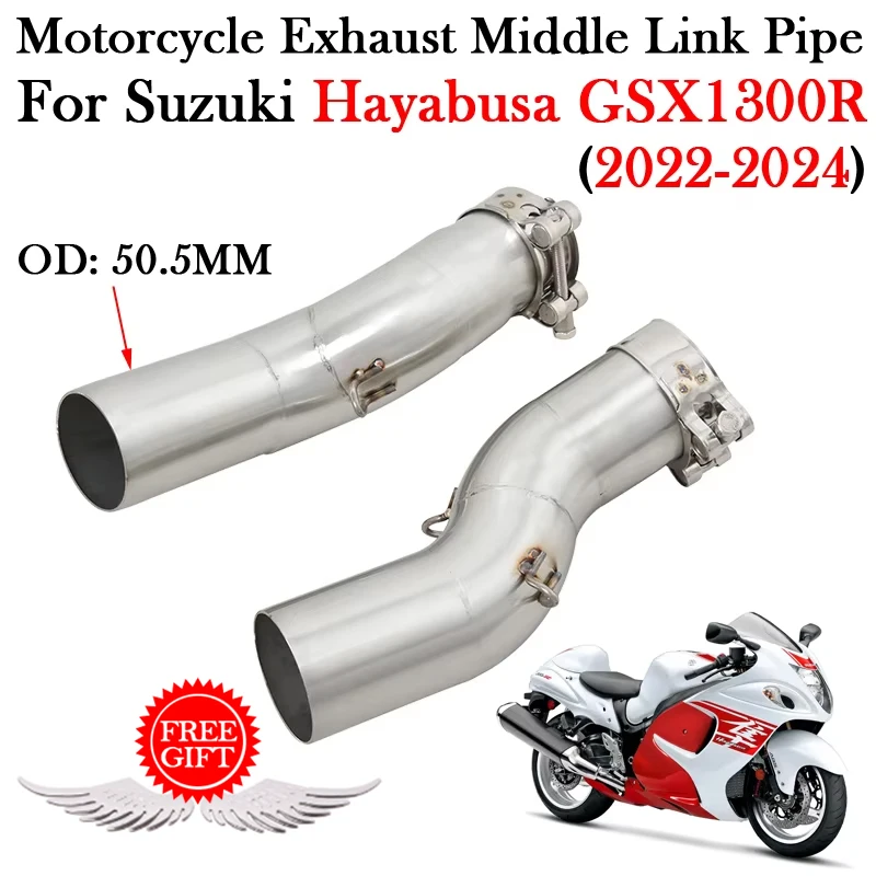 Slip-On For SUZUKI Hayabusa GSXR1300 GSXR 1300 2022 2023 2024 Motorcycle Exhaust Middle Link Pipe Escape Moto 51MM Muffler Tube
Slip-On For SUZUKI Hayabusa GSXR1300 GSXR 1300 2022 2023 2024 Motorcycle Exhaust Middle Link Pipe Escape Moto 51MM Muffler Tube